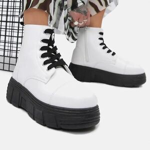 Koi Makalu White Core Platform Boots